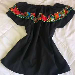 Mexican embroidered blouse
